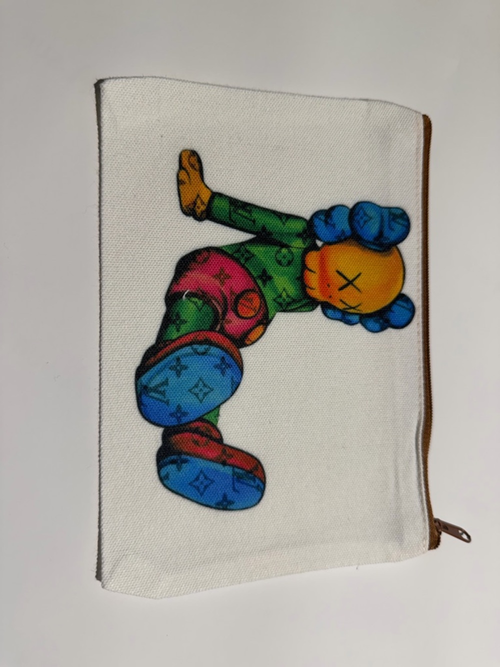 Kaws zip pouch
